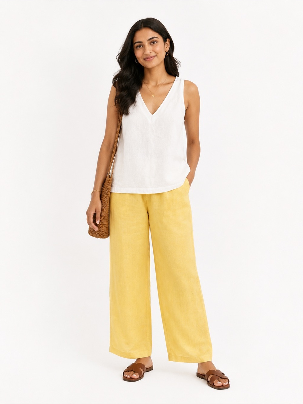 Mikoh White V-Neck Tank Top